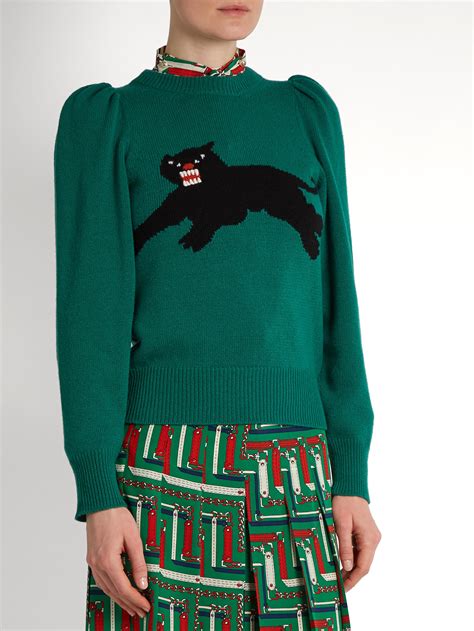 gucci panther print dress|Gucci Sweater for Women .